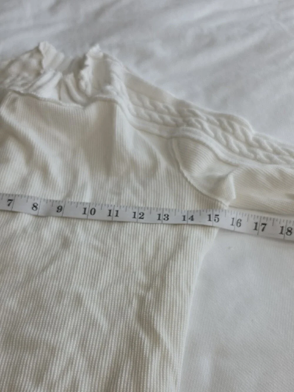 WE THE FREE FREE PEOPLE | Breezy Swit Ribbed Mock Neck Top White Cotton | S